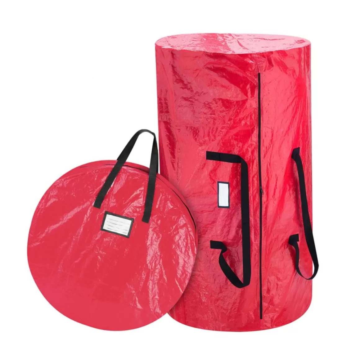 Hastings Home Tree And Wreath Storage Bag Set - Red