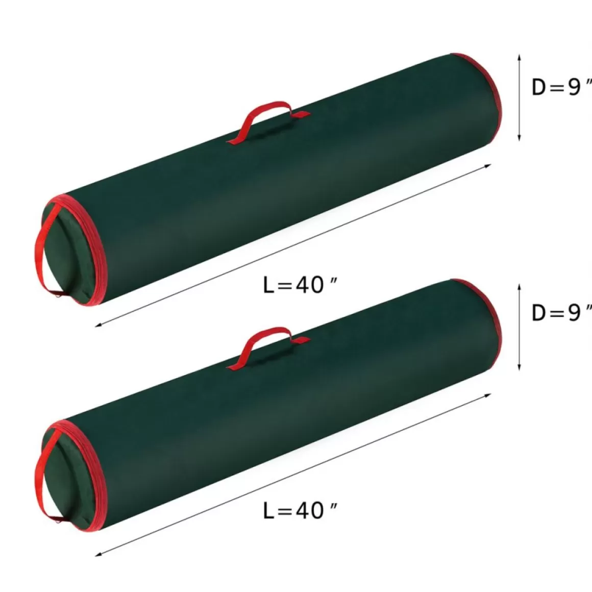 Hastings Home Wrapping Paper Storage Bag For Up To 40" Rolls 2-Pack