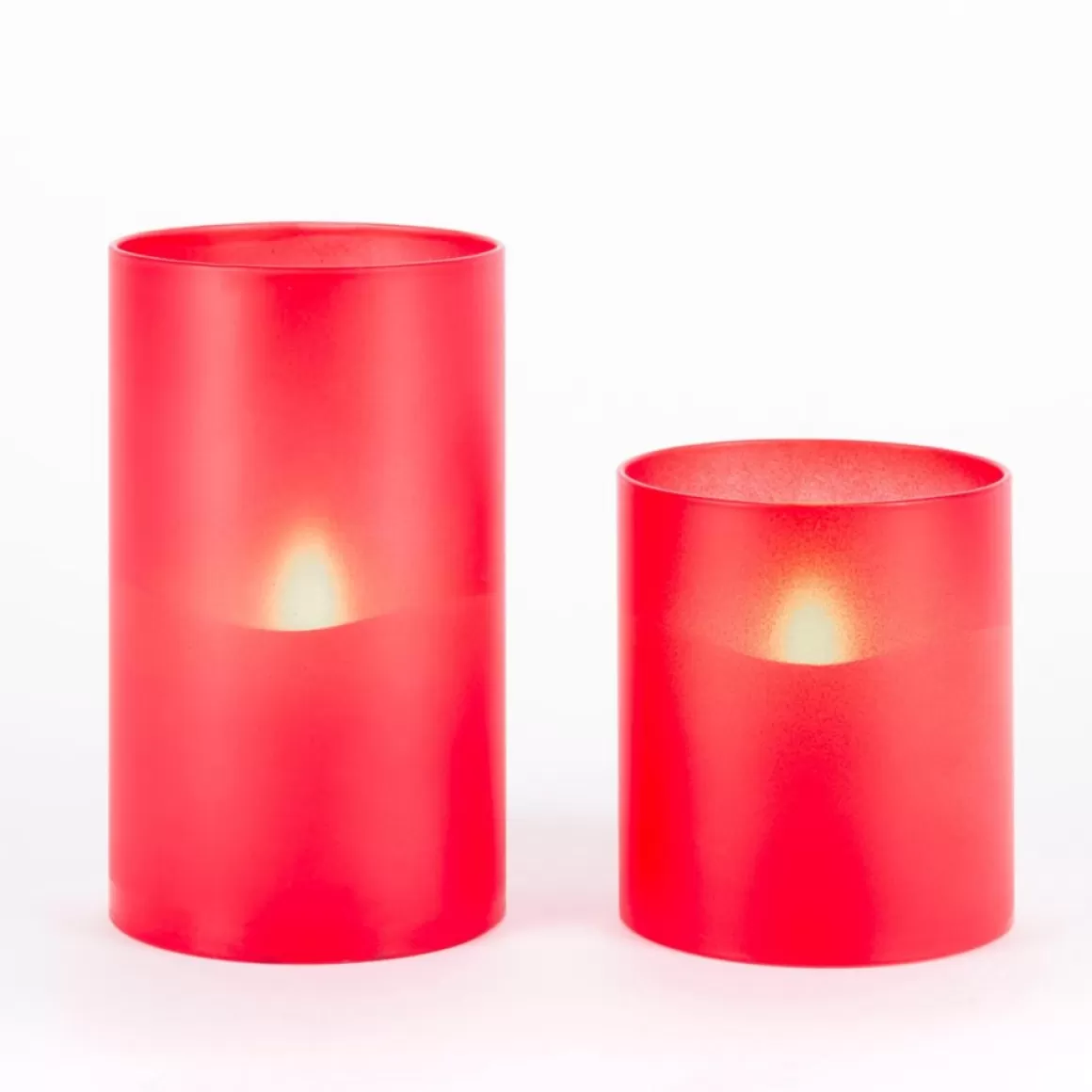 Illumaflame Llumaflame Frosted Candles With Realistic Flame - 2-Pack