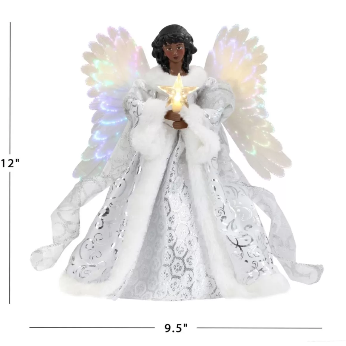 Mr. Christmas 12" Fiber Optic Angel Tree Topper