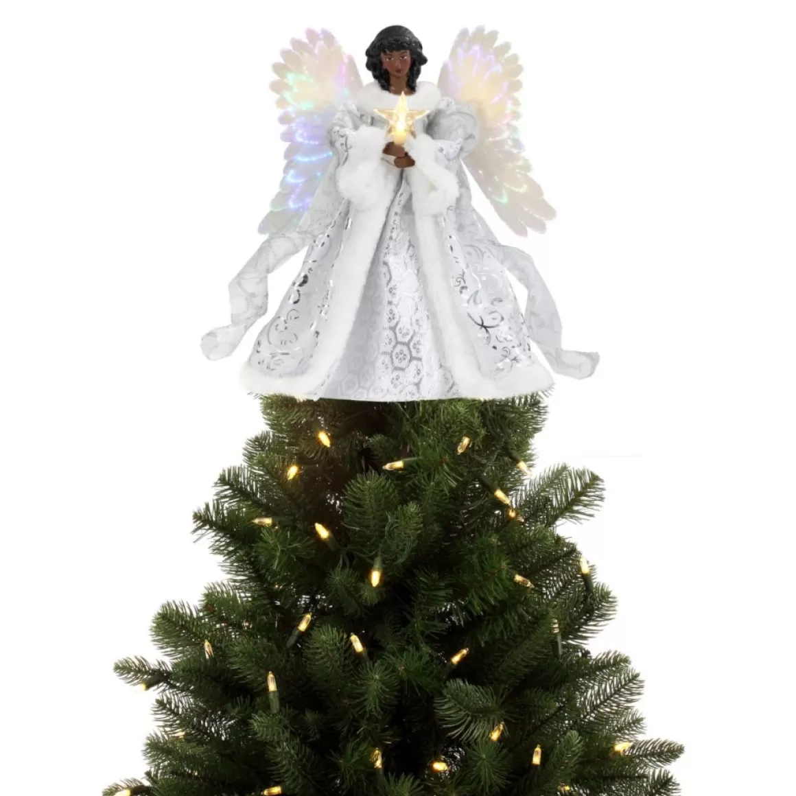 Mr. Christmas 12" Fiber Optic Angel Tree Topper