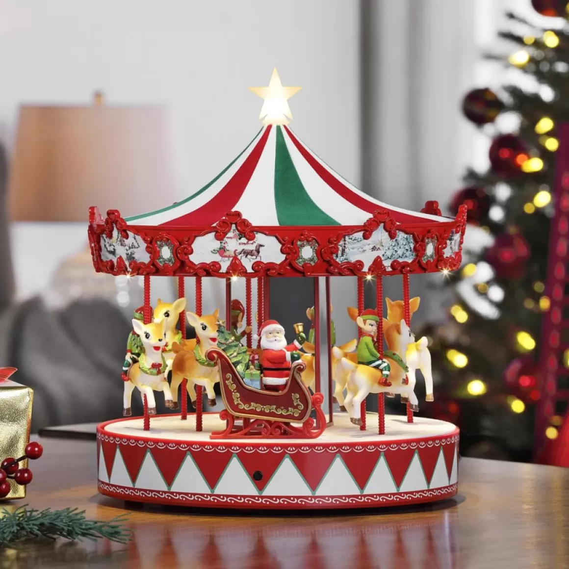 Mr. Christmas 13.5" Vintage Carousel