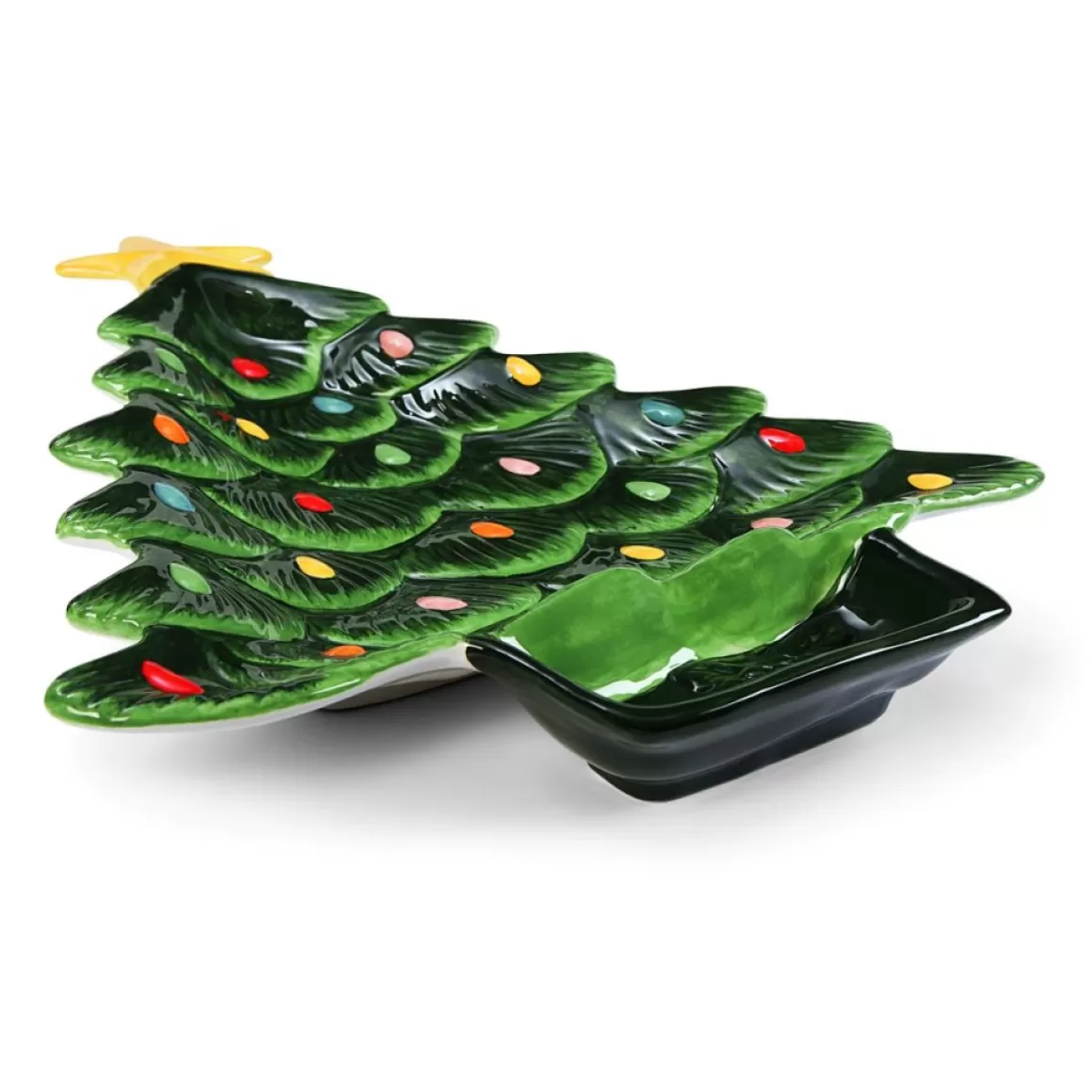 Mr. Christmas 14.25''Tree Platter With Dip Section