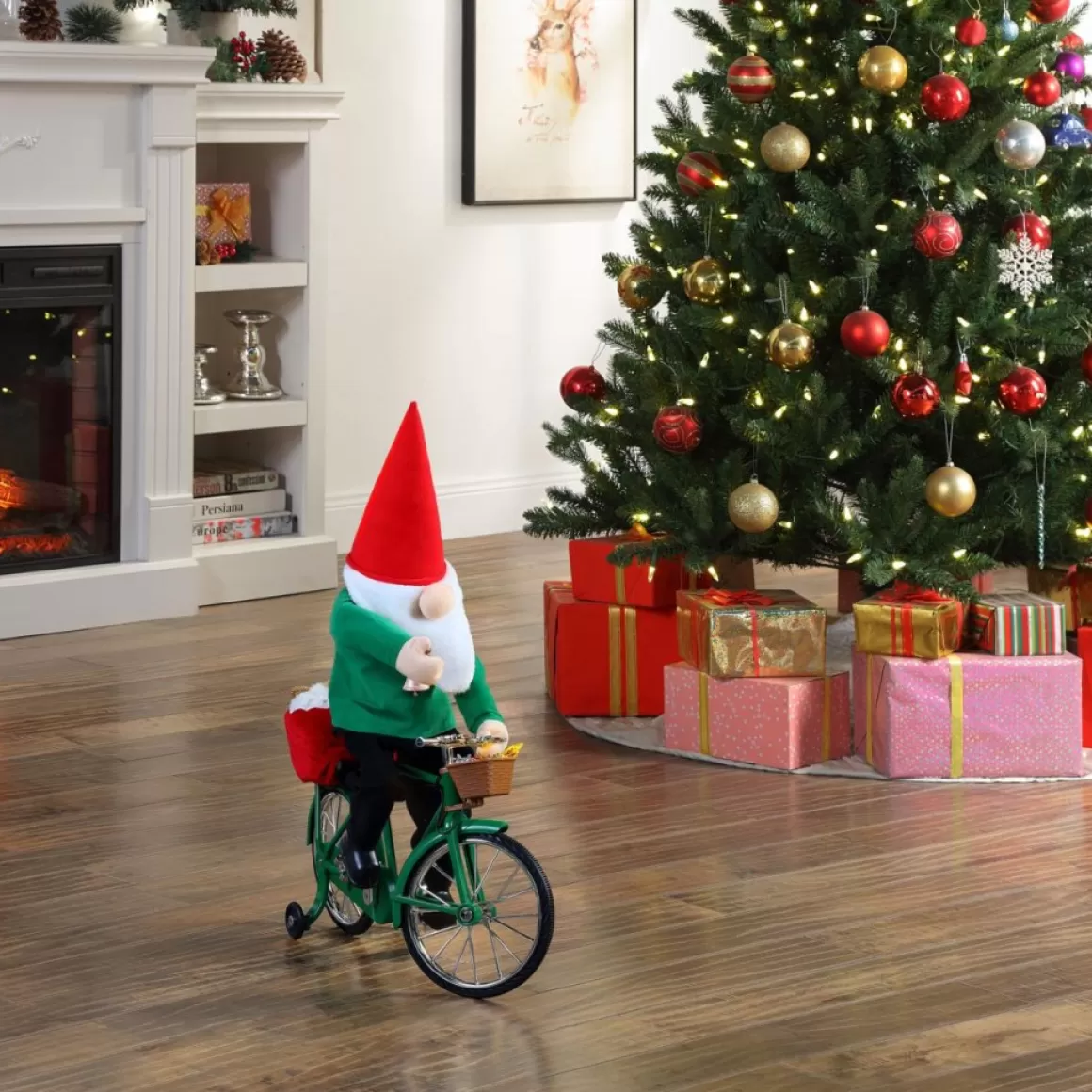 Mr. Christmas 22.4" Cycling Gnome