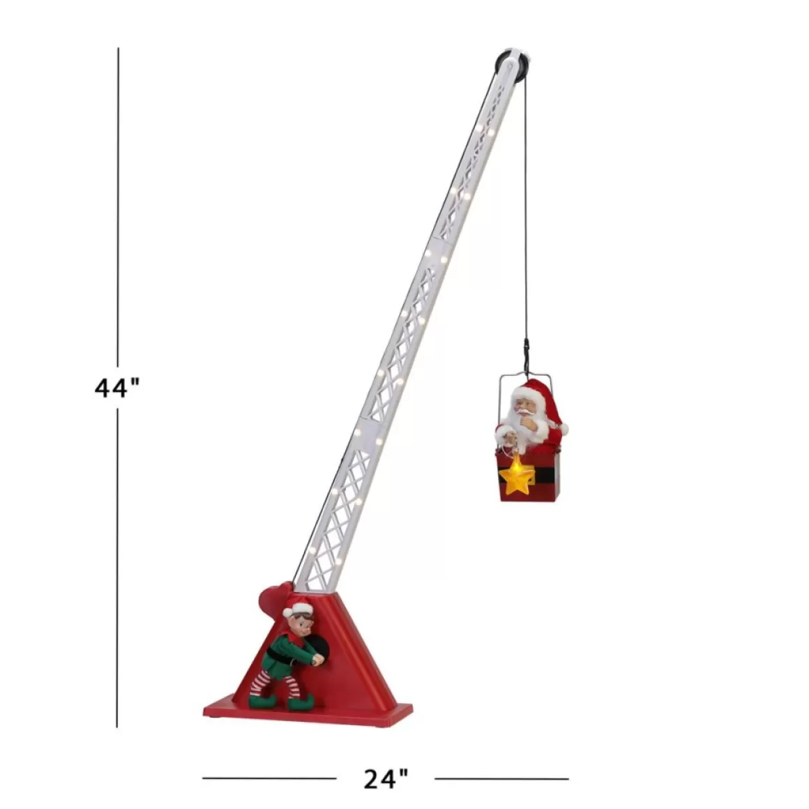 Mr. Christmas 44" Santa's Christmas Crane