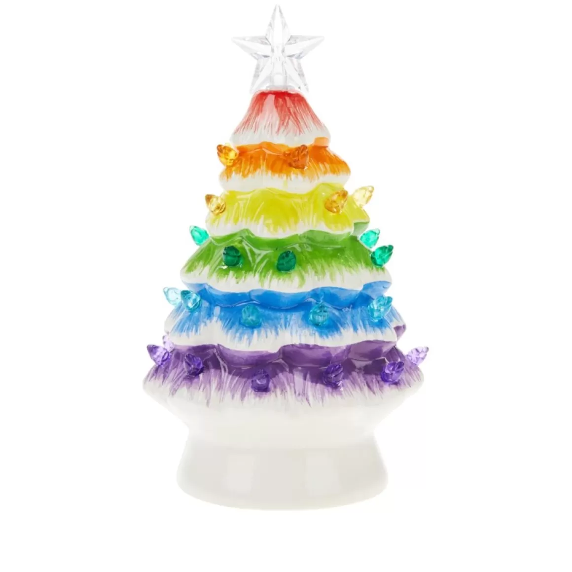 Mr. Christmas 7" Nostalgic Ceramic Rainbow Tree