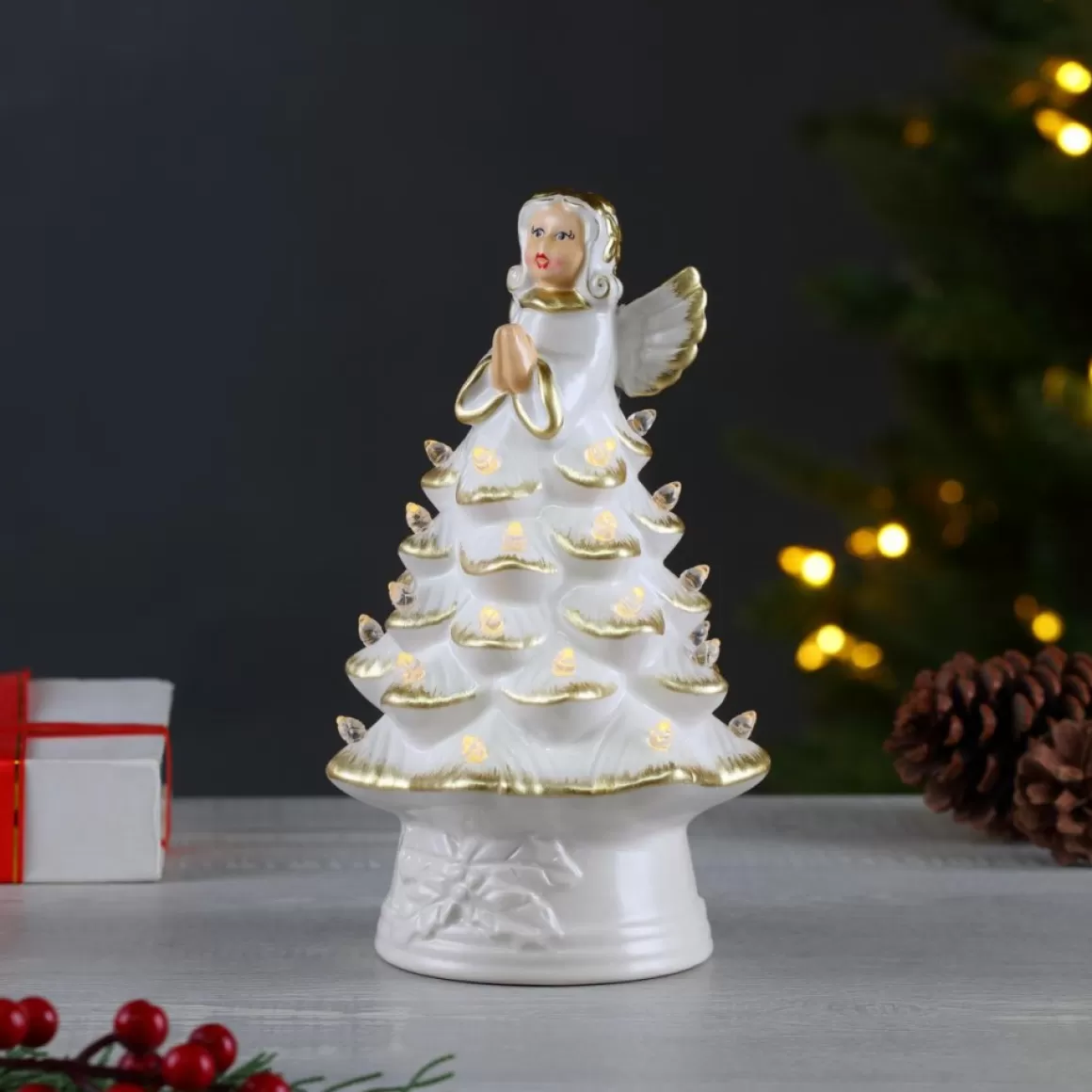 Mr. Christmas 8.5" Nostalgic Ceramic Tree