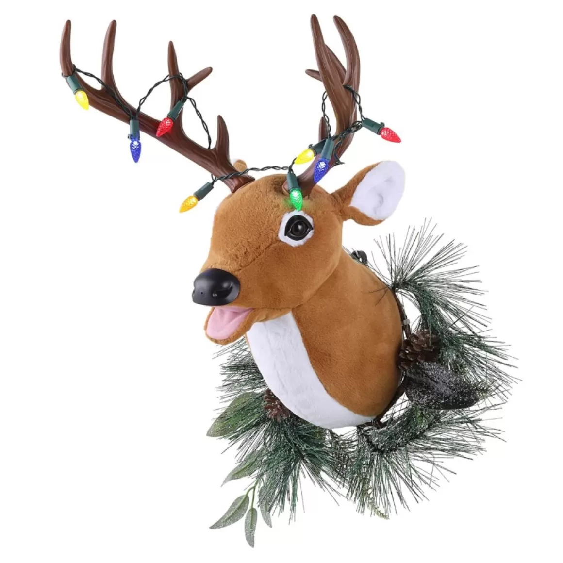 Mr. Christmas Animated Talking/Singing Reindeer Wreath