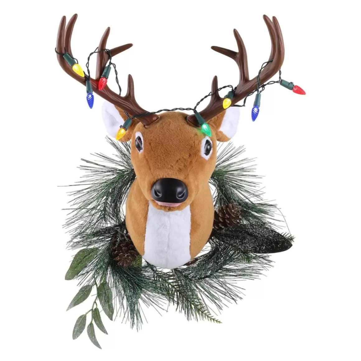 Mr. Christmas Animated Talking/Singing Reindeer Wreath