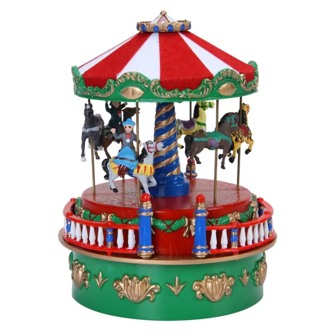 Mr. Christmas Mini Carnival Music Box Carousel