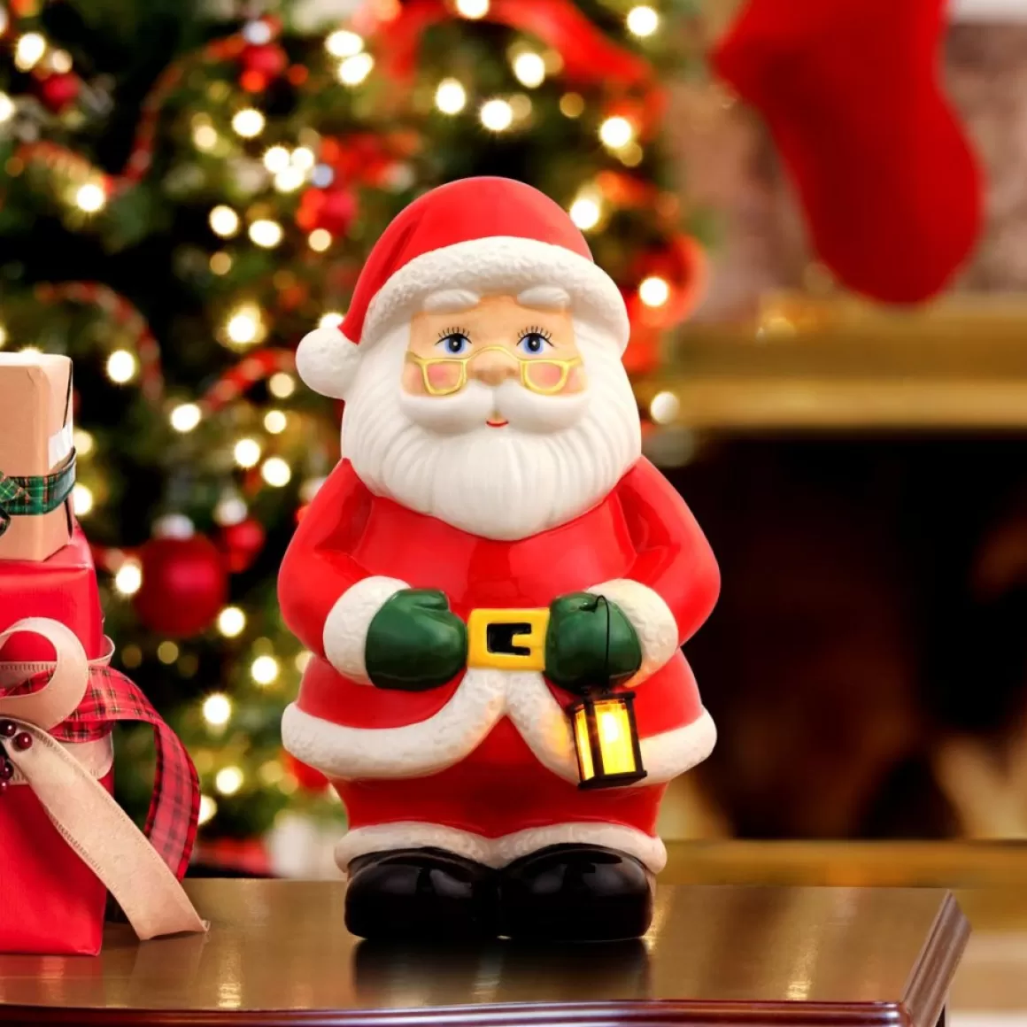 Mr. Christmas Nostalgic Holiday Figure With Led Lights And Timer