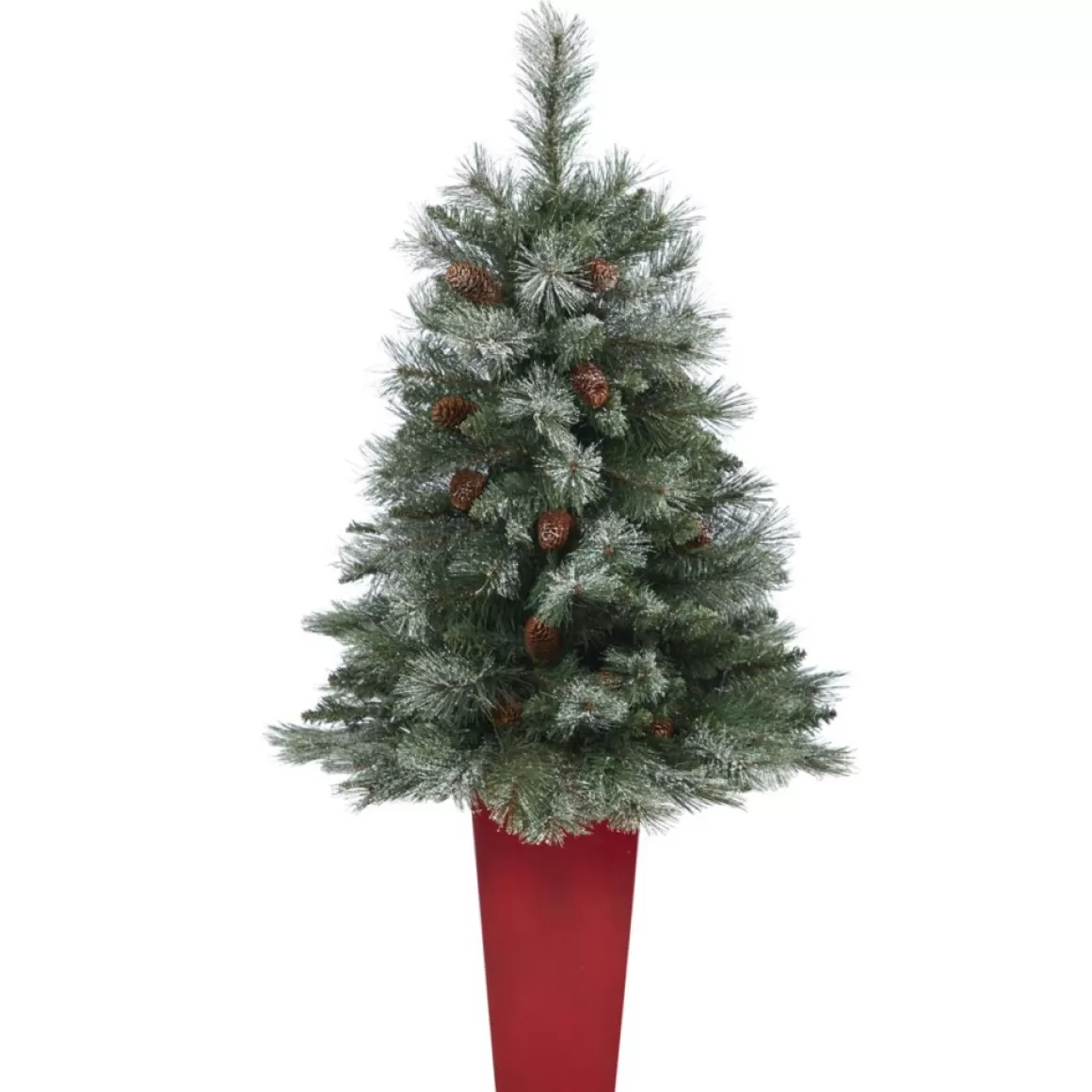 Nearly Natural 44 In. Snowed Mountain Pine Christmas Tree