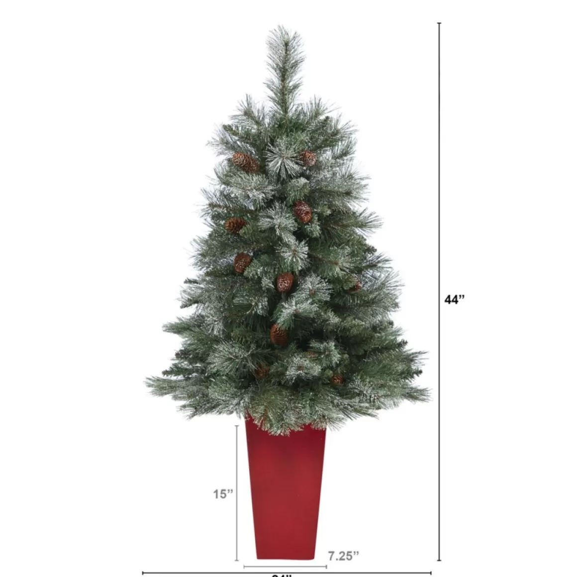 Nearly Natural 44 In. Snowed Mountain Pine Christmas Tree