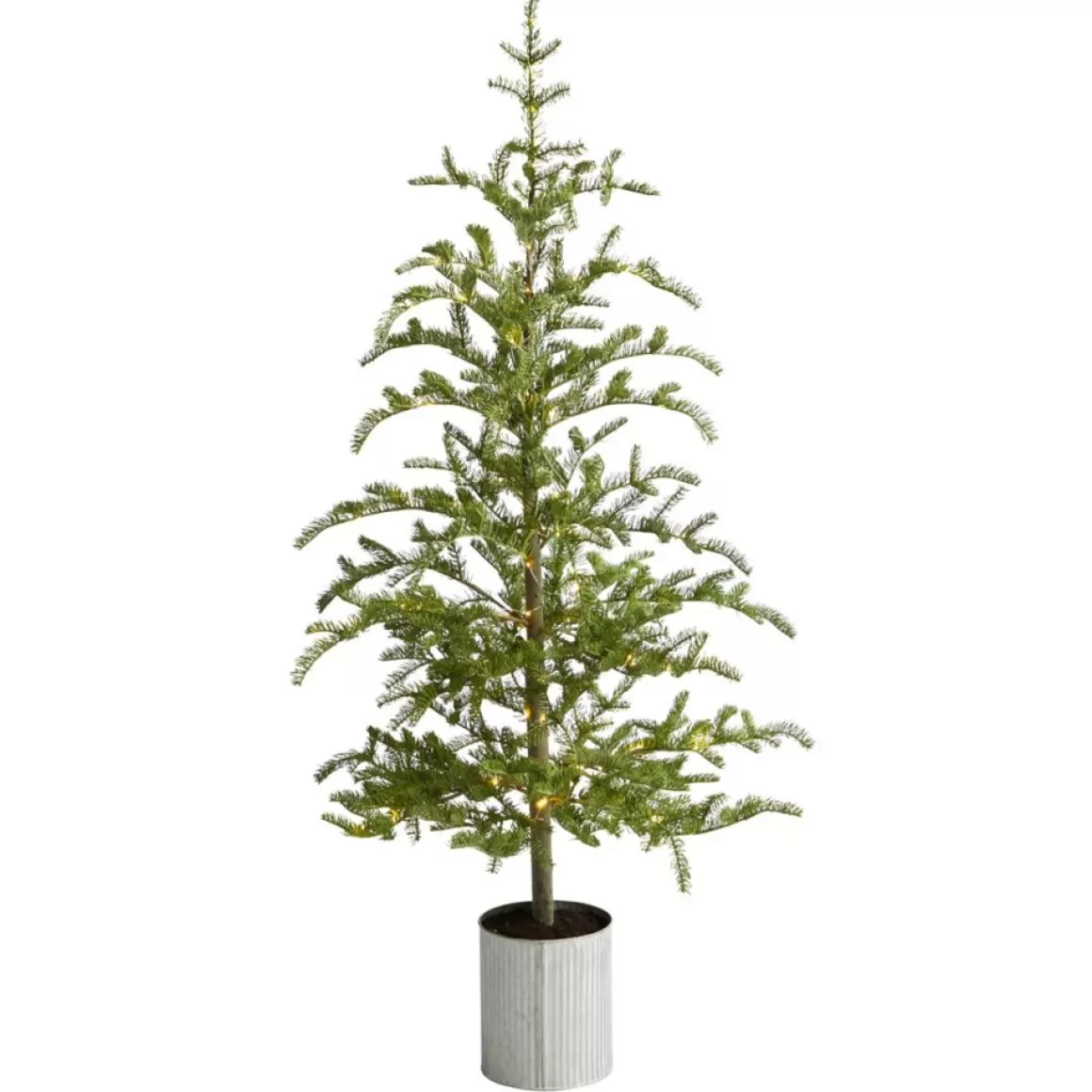 Nearly Natural 5.5 Ft. Pine Artificial Christmas Tree With 150 Lights