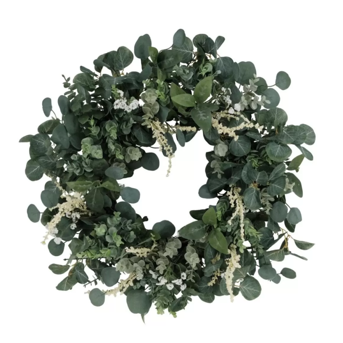 Puleo International 24" Artificial Eucalyptus Floral Spring Wreath