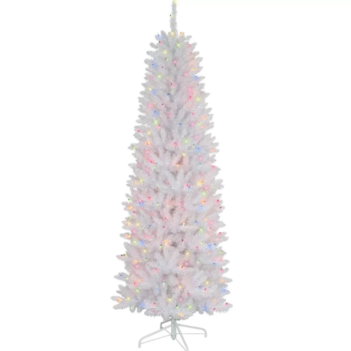 Puleo International 4.5' 150-Light Artificial Fir Christmas Tree White