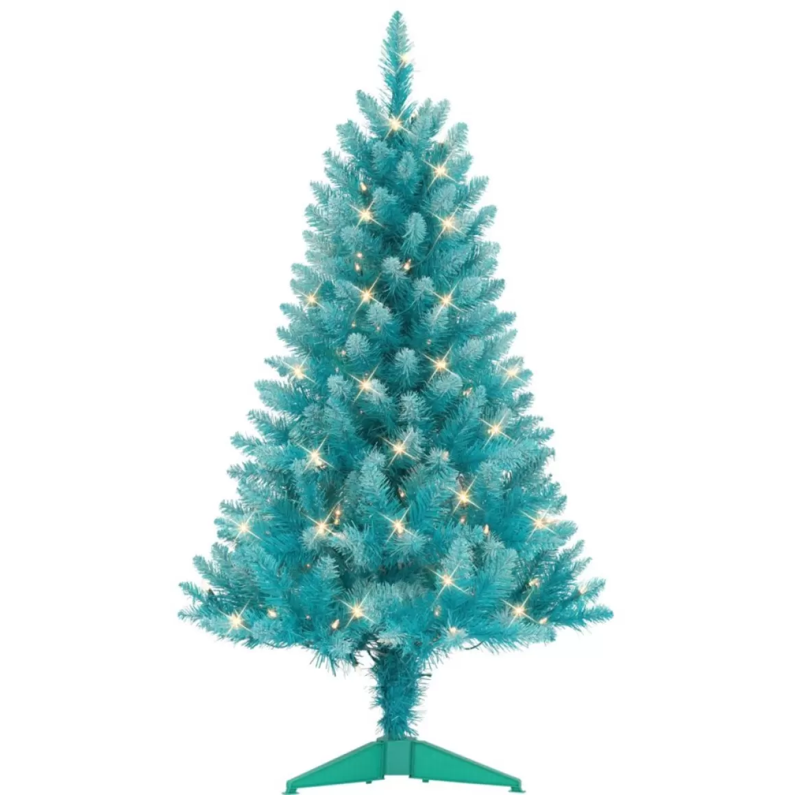 Puelo International Puleo International 4' Pre-Lit Fashion Teal Christmas Tree