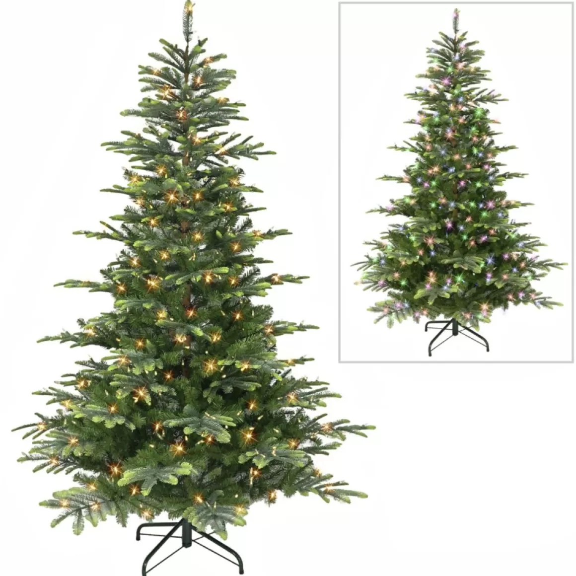 Puelo International Puleo International 7.5' Color Select Pre-Lit Aspen Green Fir Tree