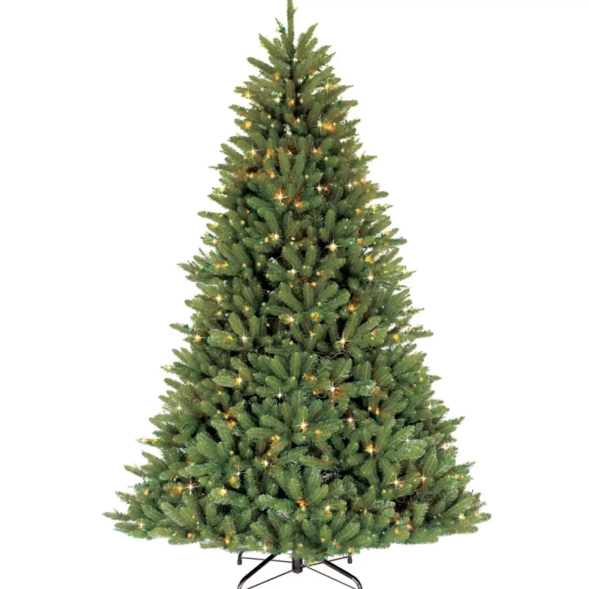 Puleo International 7.5' Pre-Lit Franklin Fir Christmas Tree