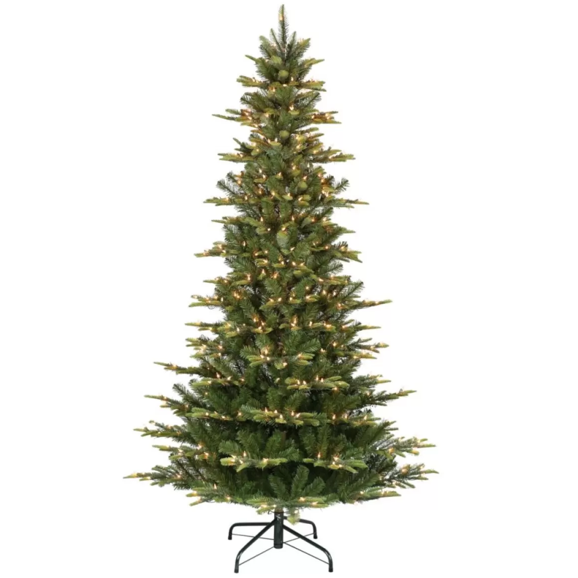 Puleo International 7.5' Pre-Lit Slim Artic Fir Christmas Tree