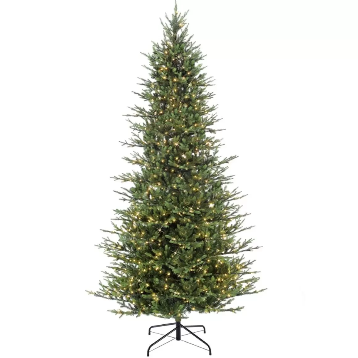 Puleo International 9' Pre-Lit Slim Balsam Fir Christmas Tree