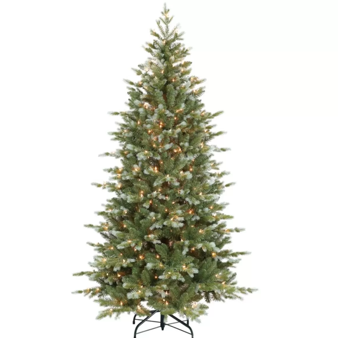 Puleo International Pre-Lit 6.5' Artificial Spruce Tree, Blue/Green