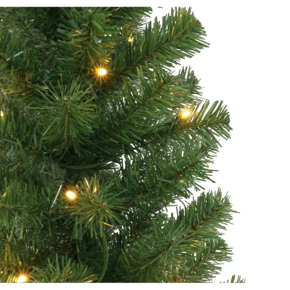 Puleo International Set Of 2 3.5' Potted Pre-Lit Trees 35 White Leds