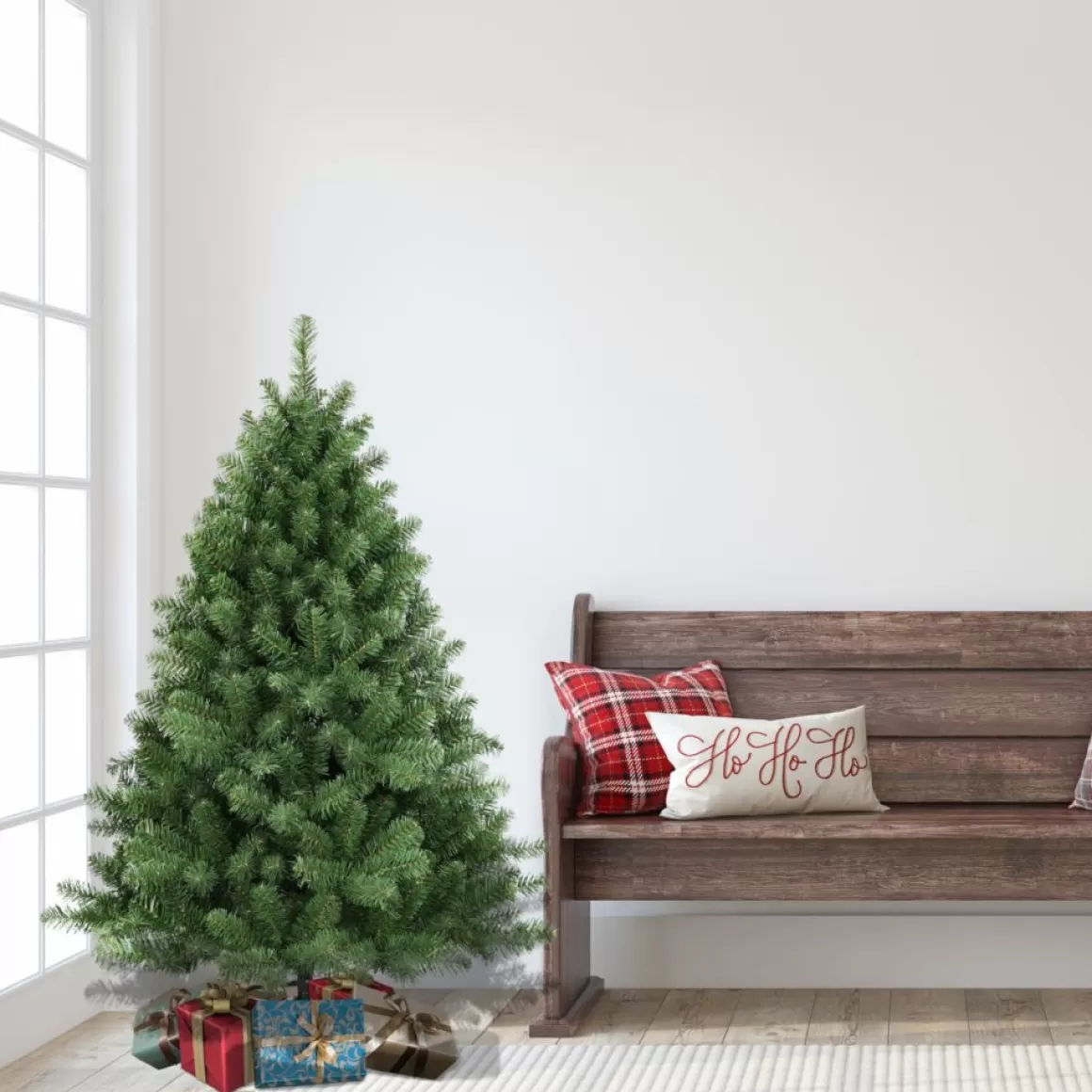 Puleo International Puleo Intl. 4.5' Vermont Spruce Artificial Christmas Tree With Stand