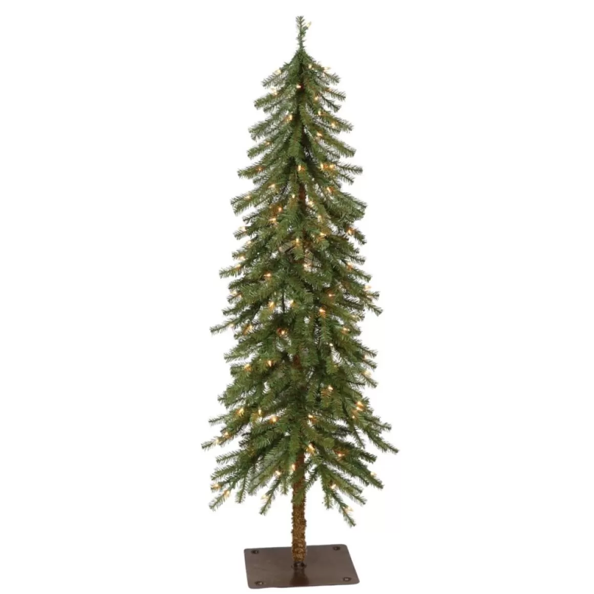 Puleo International Puleo Intl. Pre-Lit 5' Alpine Artificial Christmas Tree, Green