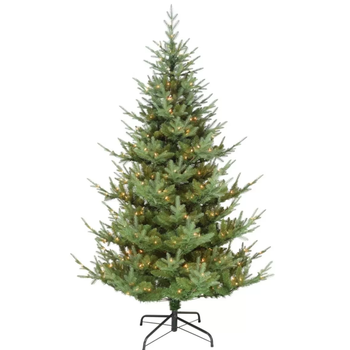 Puleo International Puleo Intl. Pre-Lit 7.5' Spruce Artificial Christmas Tree, Green