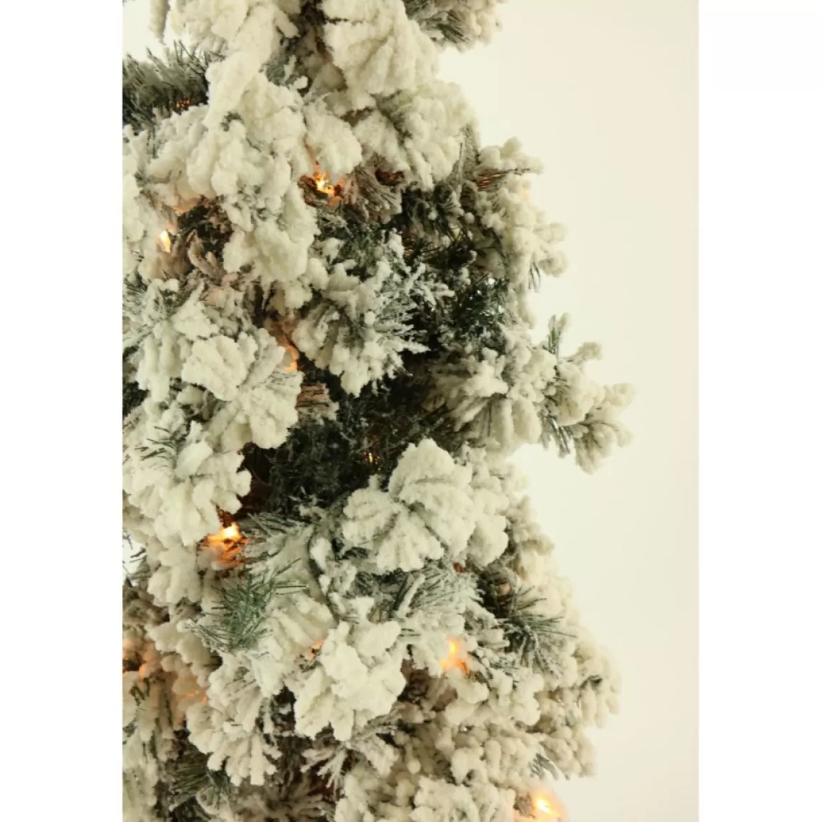 Almo Set Of 3 Snowy Alpine Trees With Clear Lights (2-Ft. 3-Ft. 4-Ft.)