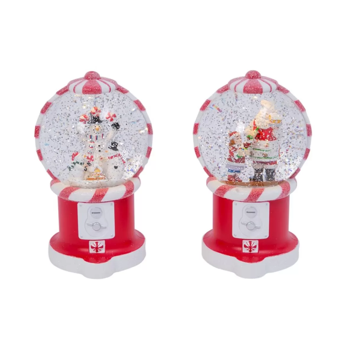 Gerson The Companies 2Pc 7.5In Lighted Water Globe W/ Scene & Timer