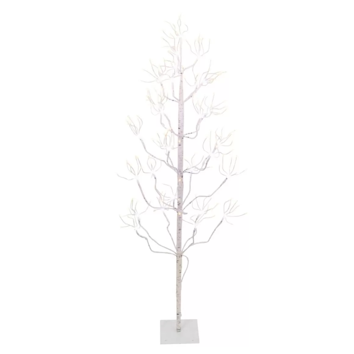Gerson The Company 4'H Electric White Birch Tree W/ 336 Led Lights