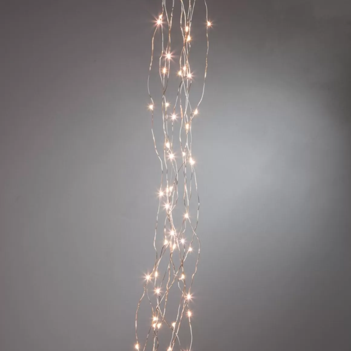 Gerson The Company 6' Warm White Led Light String Spray On Silver Wire