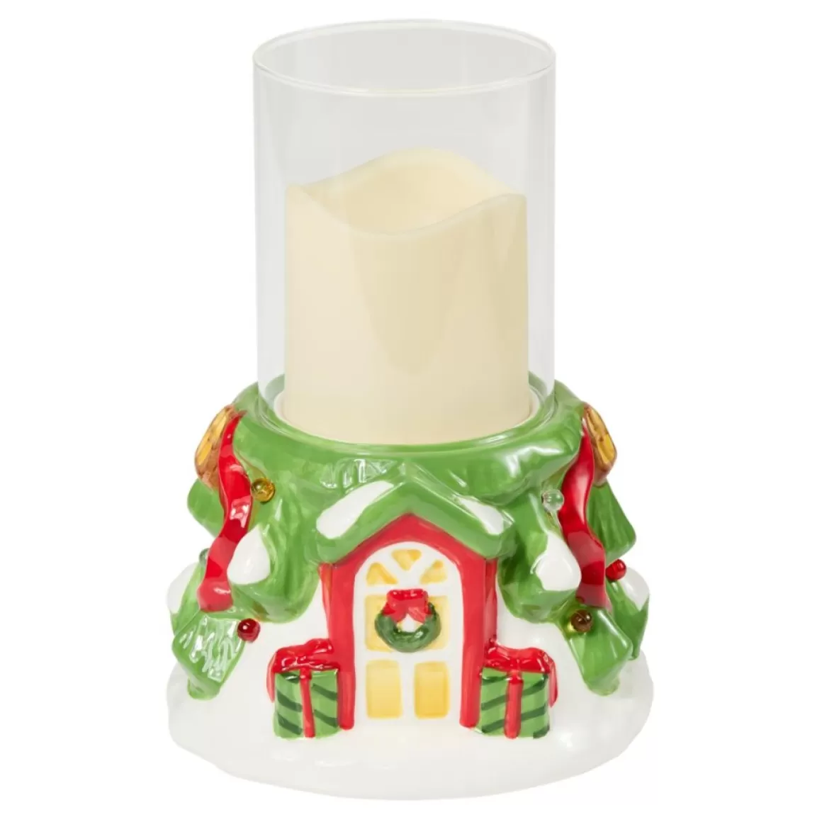 Unmatched Led Festive Tree Candle Holder With Flameless Candle