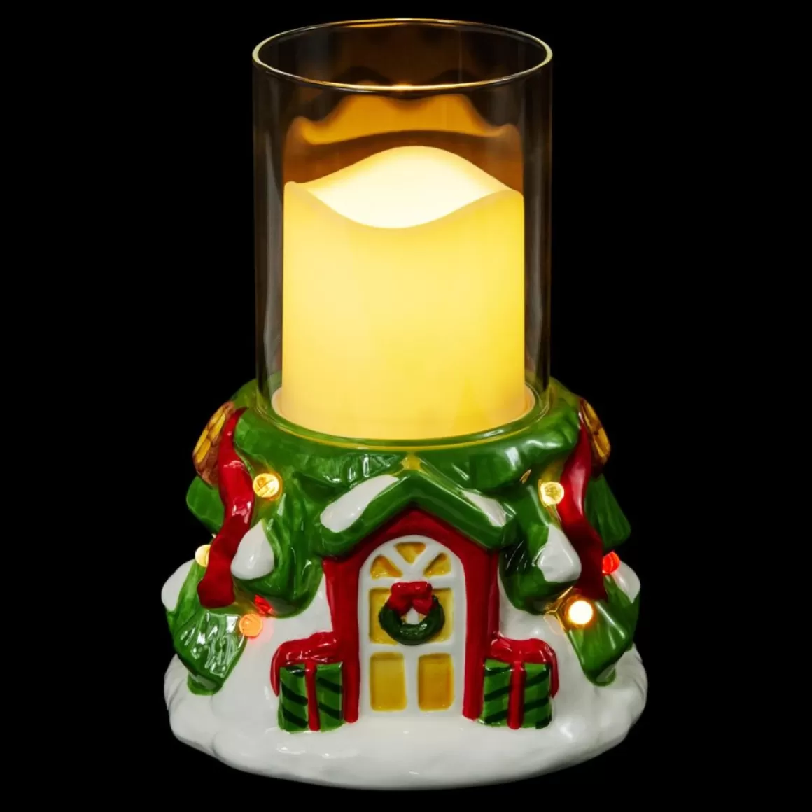 Unmatched Led Festive Tree Candle Holder With Flameless Candle