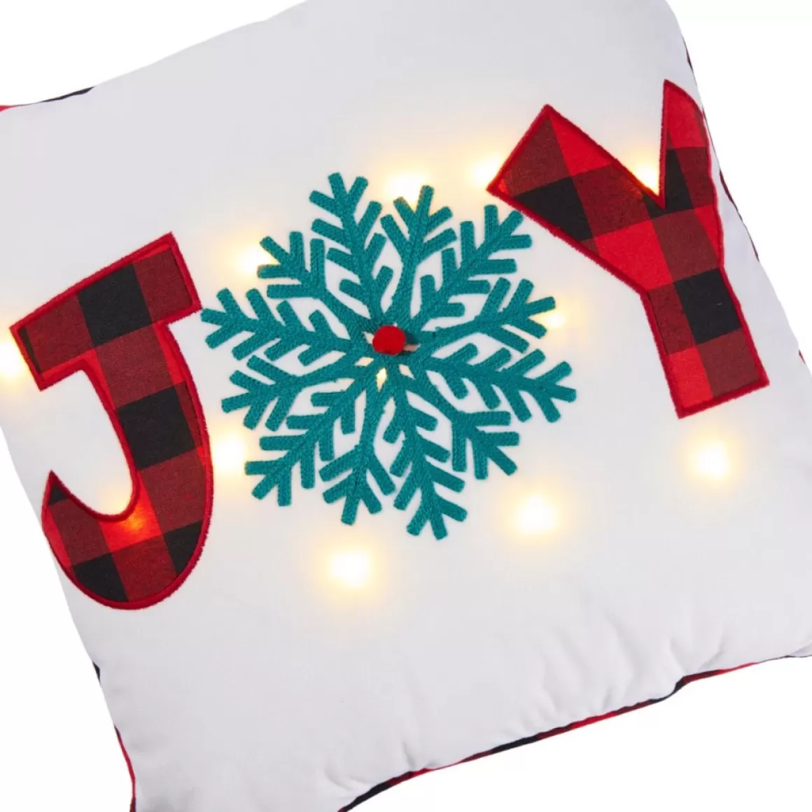 Warm & Cozy 18" X 18" Led Light Up Joy Pillow