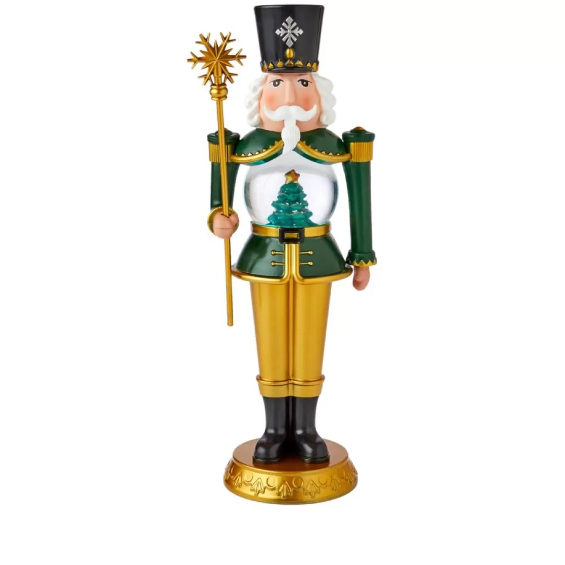 Winter Lane 13" Toy Soldier With Lit Water Globe