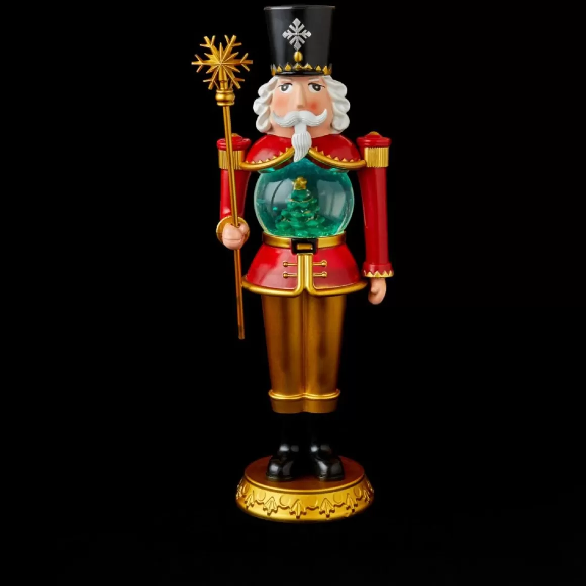 Winter Lane 13" Toy Soldier With Lit Water Globe