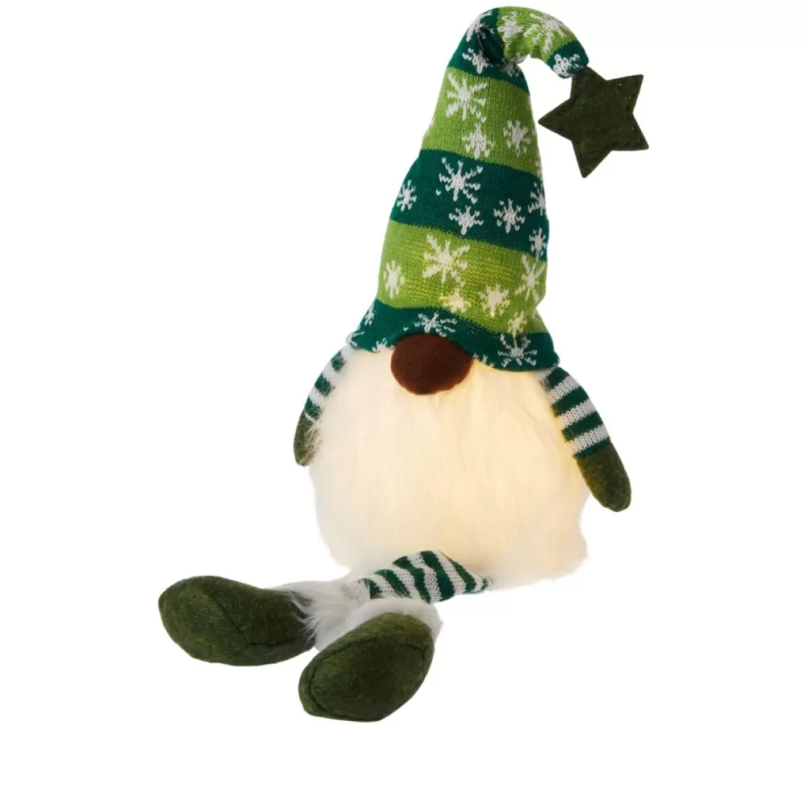 Winter Lane 27" Lighted Gnome Shelf Sitters