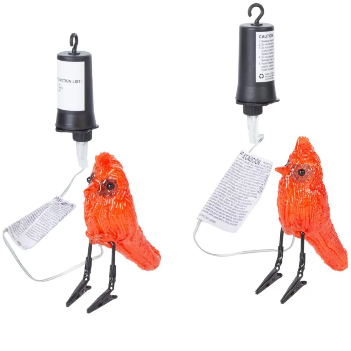 Winter Lane Cardinal Clips With Lights - 2-Pack