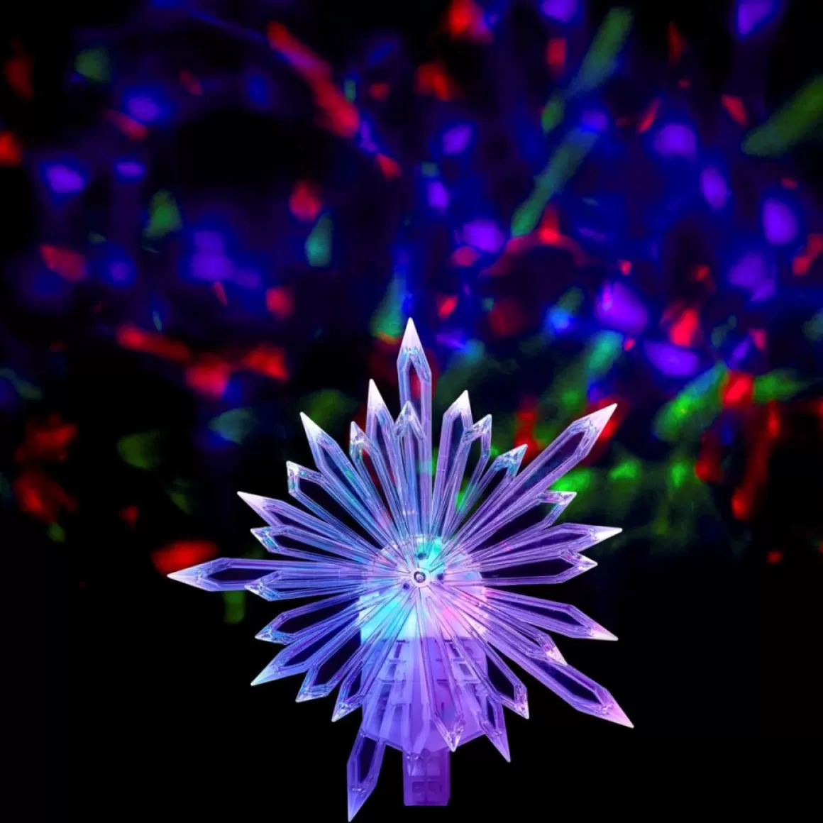 Winter Lane Starburst Projection Christmas Tree Topper