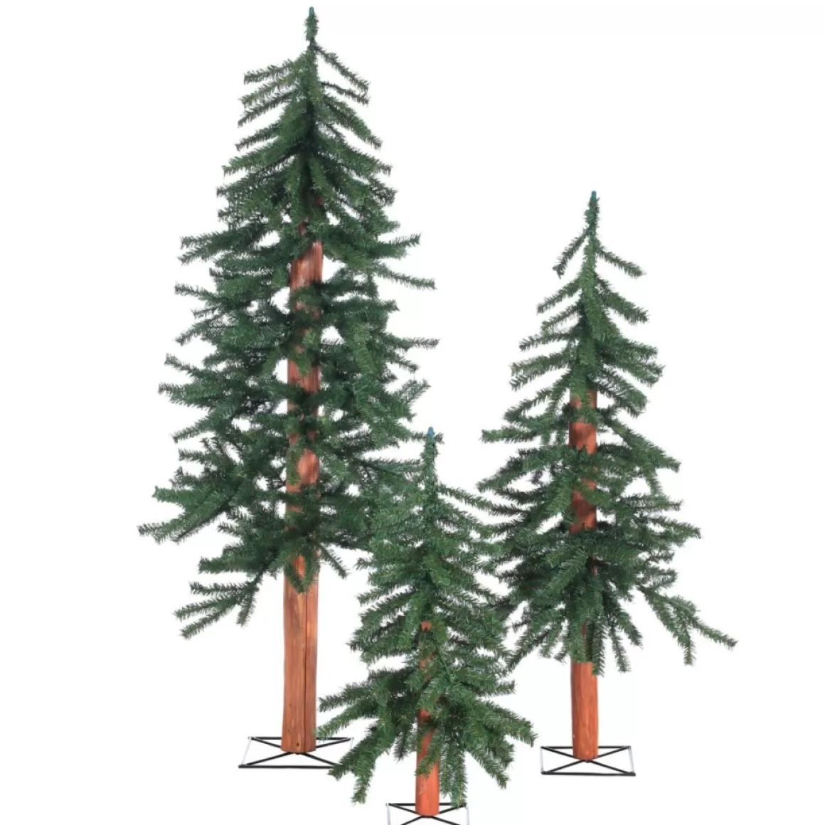 Gerson Winter Lane Unlit Alpine Trees (Set Of 3)