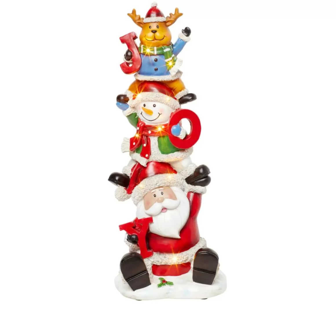 Winter Lane Winterlane 23" Led Joy Christmas Character Stack