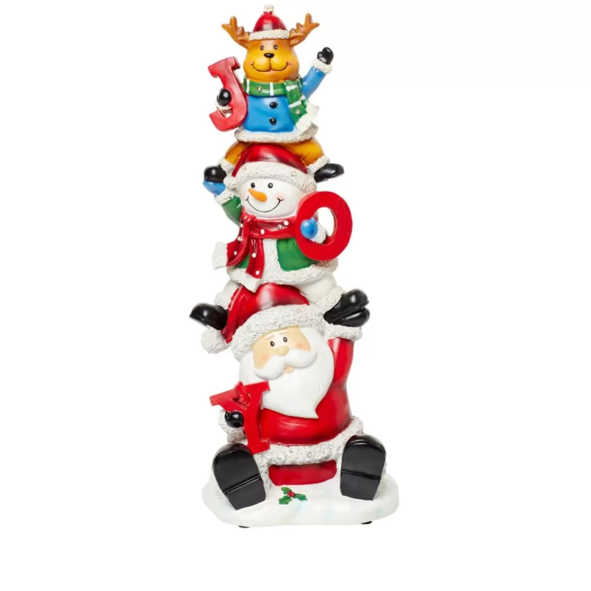 Winter Lane Winterlane 23" Led Joy Christmas Character Stack